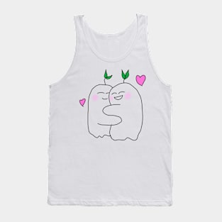 Cute hugging ghosts Tank Top